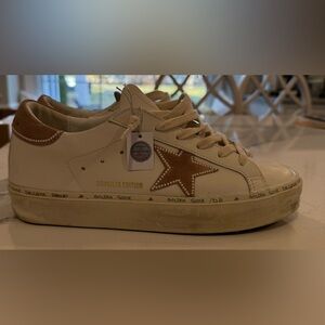 Limited Edition Golden Goose Hi Star with Swarovski pearls